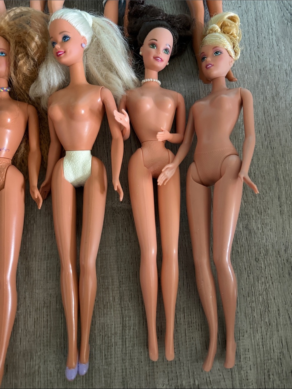 Lot of Barbie and 1 Ken Doll parts for OOAK Assorted Skin Tones & Hair Colors #2 - Picture 4 of 5